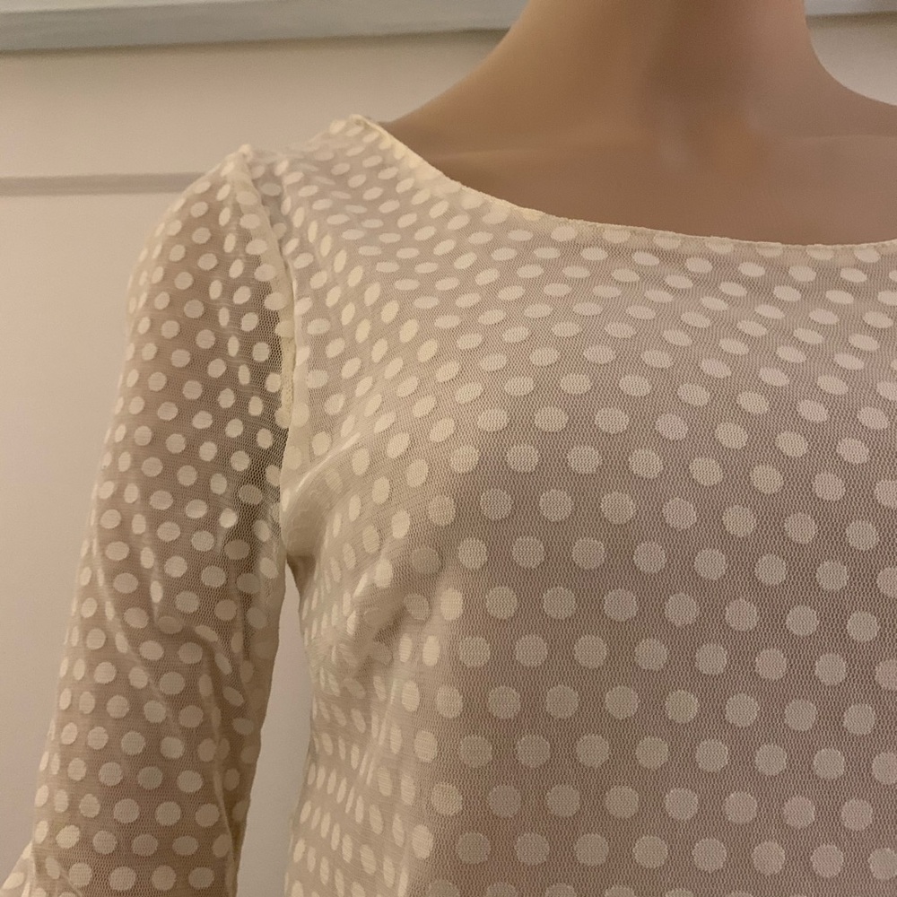 Anthropologie Lucca Couture Blouse, Ivory XS